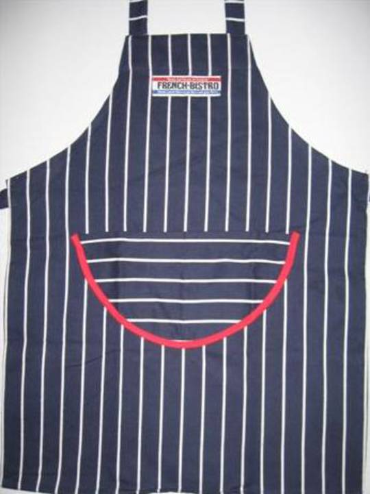 "French Bistro" apron adult navy. Code: APR-FB/NAV. (NEXT DELIVERY MARCH 2021)